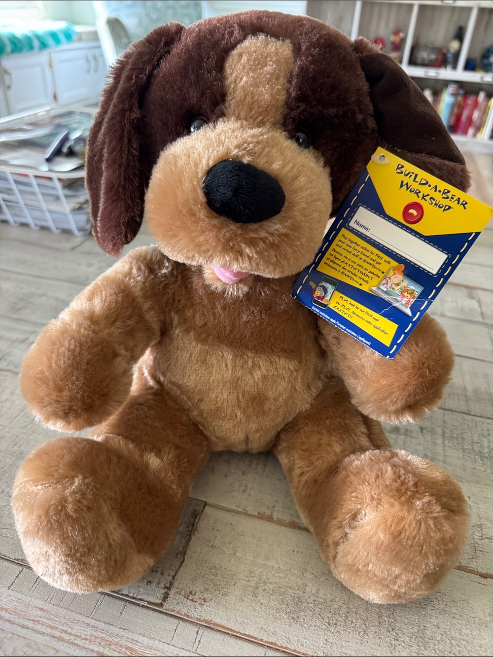 Build-A-Bear Brown and Tan Plush Puppy with Tag